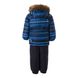 Зображення Комплект зимовий (куртка + напівкомбінезон) HUPPA LASSE Темно-синій з принтом/темно-синій для