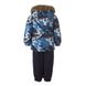 Зображення Комплект зимовий (куртка + напівкомбінезон) HUPPA AVERY Синій з принтом/темно-синій для