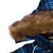 Картинка Комплект зимний (куртка + полукомбинезон) HUPPA LASSE Темно-синий с принтом/темно-синий для