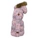 Картинка Пальто-пуховик HUPPA GRACE 1 Cветло-розовый с принтом для