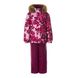 Картинка Комплект зимний (куртка + полукомбинезон) HUPPA MARVEL Розовый с принтом/бордовый для