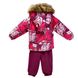 Зображення Комплект зимовий (куртка + напівкомбінезон) HUPPA AVERY Фуксія з принтом/бордовий для