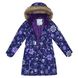 Зображення Пальто зимове HUPPA YACARANDA Темно-ліловий з принтом для