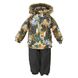 Зображення Комплект зимовий (куртка + напівкомбінезон) HUPPA AVERY Помаранчевий з принтом/чорний для