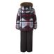 Зображення Комплект зимовий (куртка + напівкомбінезон) HUPPA DANTE 1 Червоний з принтом/темно-сірий для