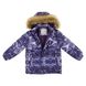 Зображення Комплект зимовий (куртка + напівкомбінезон) HUPPA DANTE 1 Темно-лілoвий з принтом/темно-лілoвий для