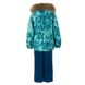 Зображення Комплект зимовий (куртка + напівкомбінезон) HUPPA MARVEL М'ята з принтом/бірюзово-зелений для