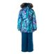Картинка Комплект зимний (куртка + брюки) HUPPA RENELY 1 Голубой с принтом/бирюзово-зеленый для