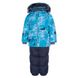 Зображення Комплект зимовий (куртка + напівкомбінезон) HUPPA RUSSEL Блакитний з принтом/сірий для