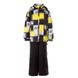 Зображення Комплект демісезонний (куртка + напівкомбінезон) HUPPA YOKO Жовтий принт/чорний для