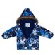 Картинка Комплект зимний (куртка + полукомбинезон) HUPPA AVERY Темно-синий с принтом/темно-синий для
