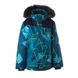 Зображення Куртка зимова HUPPA NORTONY 1 Бірюзово-зелений з принтом/темно-синій для