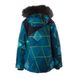 Зображення Куртка зимова HUPPA NORTONY 1 Бірюзово-зелений з принтом/темно-синій для