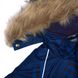 Картинка Комплект зимний (куртка + полукомбинезон) HUPPA WINTER Синий с принтом/темно-синий для