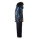 Картинка Комплект зимний (куртка + брюки) HUPPA DANTE Разноцветный с принтом/темно-синий для
