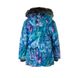 Зображення Куртка зимова HUPPA MELINDA Фуксія з принтом для
