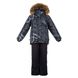 Зображення Комплект зимовий (куртка + штани) HUPPA DANTE Чорний з принтом/чорний для