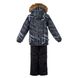 Зображення Комплект зимовий (куртка + штани) HUPPA DANTE Чорний з принтом/чорний для