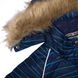 Картинка Комплект зимний (куртка + полукомбинезон) HUPPA WINTER Темно-синий с принтом/темно-синий для
