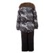 Зображення Комплект зимовий (куртка + напівкомбінезон) HUPPA WINTER Сірий з принтом/темно-сірий для