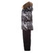 Зображення Комплект зимовий (куртка + напівкомбінезон) HUPPA WINTER Сірий з принтом/темно-сірий для