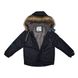 Зображення Комплект зимовий (куртка + напівкомбінезон) HUPPA WINTER Темно-сірий з принтом/чорний для